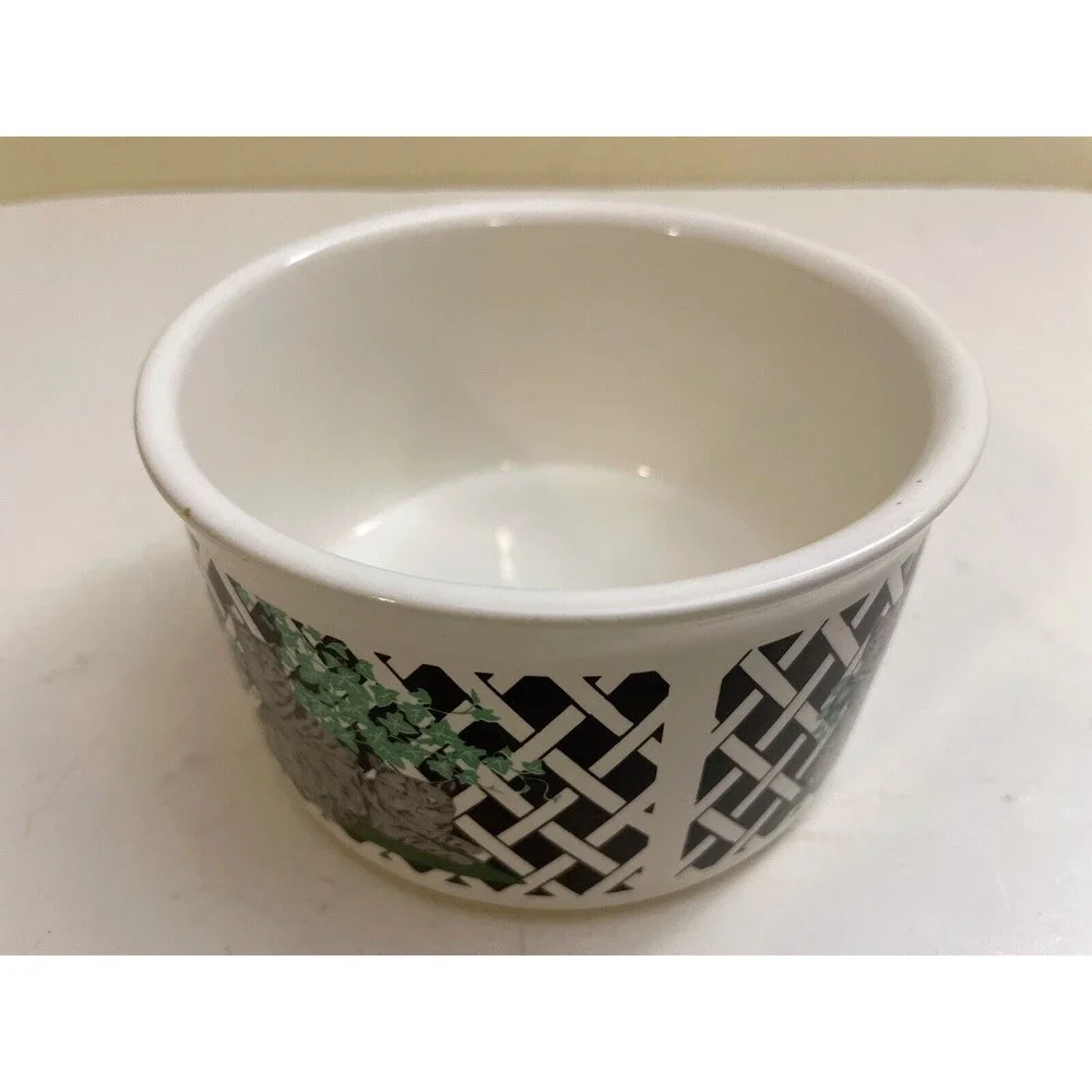 Cat Water & Food Porcelain Bowl - Made in Taiwan
